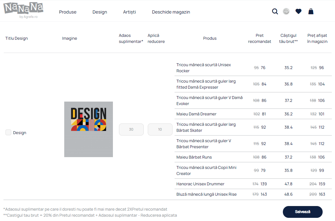 Preturi design